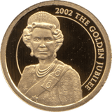 2002 GOLD PROOF THE GOLDEN JUBILEE REGENCY OF QUEEN ELIZABETH II REF 24 - GOLD COMMEMORATIVE - Cambridgeshire Coins