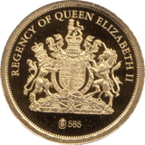2002 GOLD PROOF THE GOLDEN JUBILEE REGENCY OF QUEEN ELIZABETH II REF 24 - GOLD COMMEMORATIVE - Cambridgeshire Coins