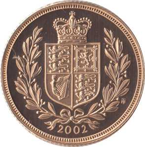 2002 GOLD SOVEREIGN ( PROOF ) - Sovereign - Cambridgeshire Coins