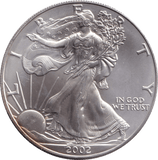 2002 SILVER LIBERTY DOLLAR USA - SILVER WORLD COINS - Cambridgeshire Coins
