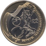 2002 TWO POUND £2 COMMONWEALTH GAMES NORTHERN IRELAND BRILLIANT UNCIRCULATED BU - £2 BU - Cambridgeshire Coins