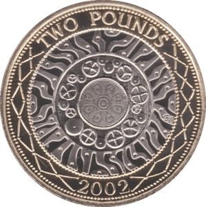 2002 TWO POUND £2 PROOF COIN ADVENT OF TECHNOLOGY SHOULDER OF GIANTS - £2 Proof - Cambridgeshire Coins