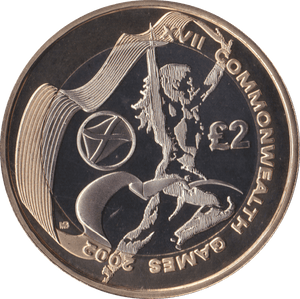 2002 TWO POUND £2 PROOF COIN COMMONWEALTH GAMES SCOTLAND - £2 Proof - Cambridgeshire Coins