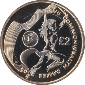 2002 TWO POUND £2 PROOF COIN COMMONWEALTH GAMES WALES - £2 Proof - Cambridgeshire Coins