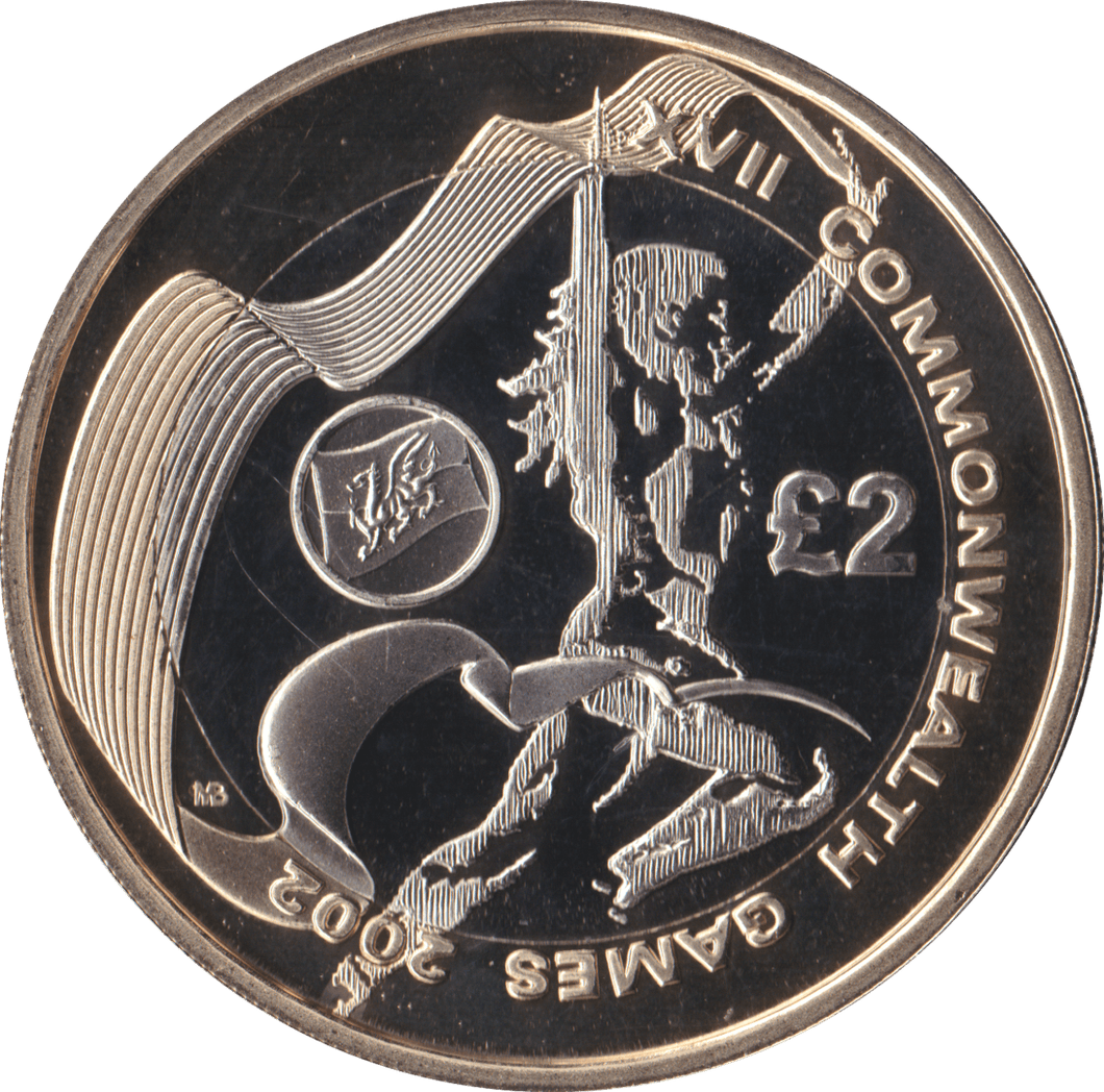 2002 TWO POUND £2 PROOF COIN COMMONWEALTH GAMES WALES - £2 Proof - Cambridgeshire Coins
