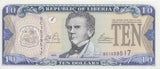 2003 10 DOLLARS BANKNOTE LIBERIA REF 870 - World Banknotes - Cambridgeshire Coins