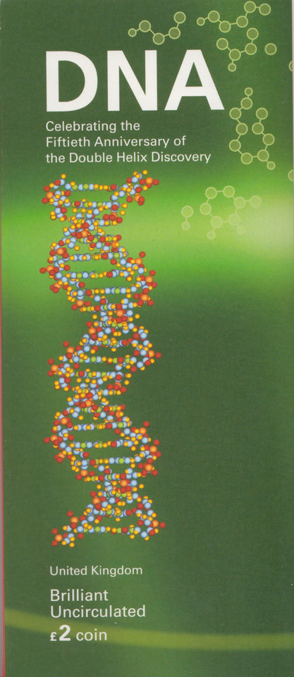 2003 £2 UNCIRCULATED PRESENTATION PACK DNA - £2 BU PACK - Cambridgeshire Coins
