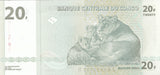 2003 20 FRANCS BANKNOTE CONGO REF 1126 - World Banknotes - Cambridgeshire Coins