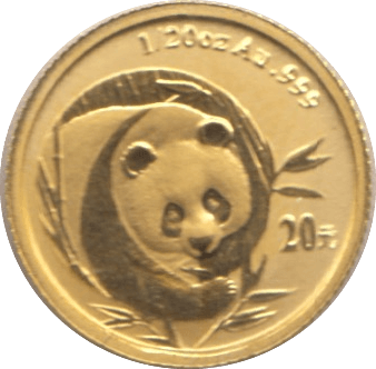 2003 .999 GOLD PROOF 1/20 OZ 20 YUAN CHINESE PANDA - Gold World Coins - Cambridgeshire Coins