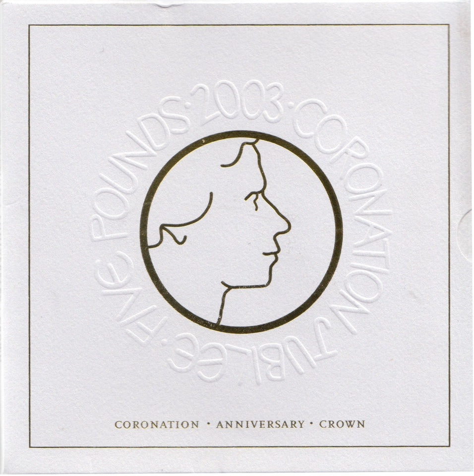 2003 Brilliant Uncirculated £5 Coin Presentation Pack Coronation Anniversary - £5 BU PACK - Cambridgeshire Coins