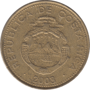 2003 COSTA RICA 500 COLONES - WORLD COINS - Cambridgeshire Coins
