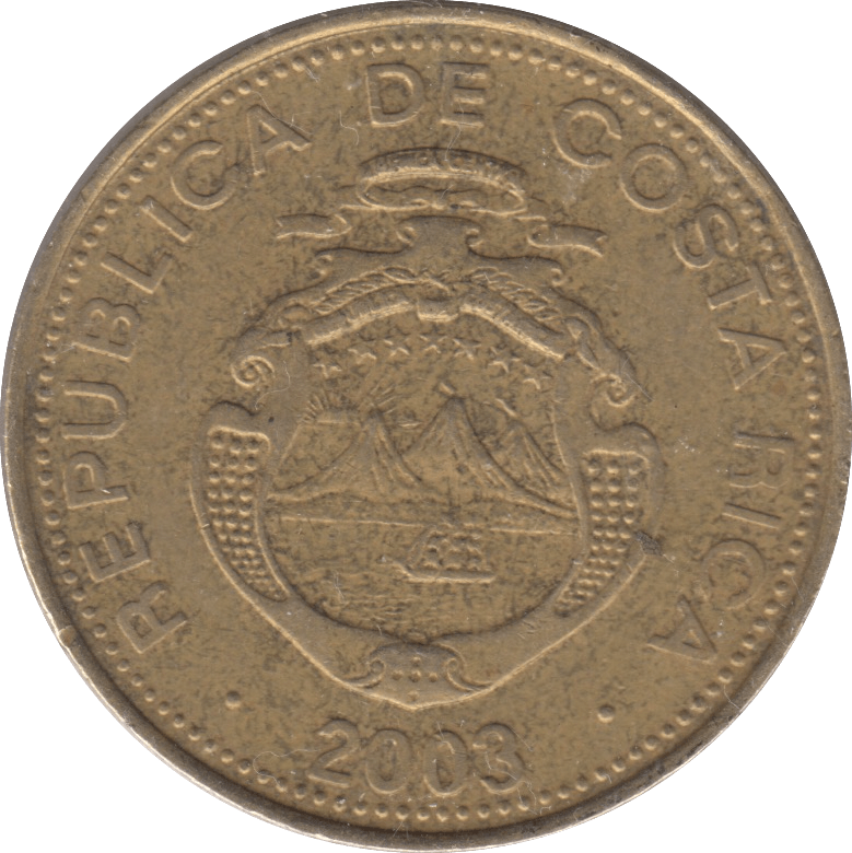 2003 COSTA RICA 500 COLONES - WORLD COINS - Cambridgeshire Coins