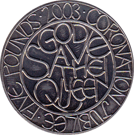 2003 FIVE POUND £5 PROOF COIN CORONATION COMMEMORATIVE - £5 Proof - Cambridgeshire Coins