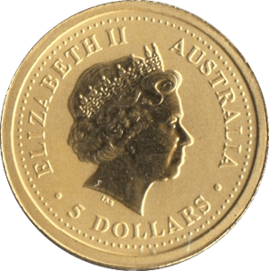 2003 GOLD 1/20 OZ NUGGET FIVE DOLLARS AUSTRALIA - Gold World Coins - Cambridgeshire Coins