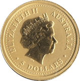 2003 GOLD 1/20 OZ NUGGET FIVE DOLLARS AUSTRALIA - Gold World Coins - Cambridgeshire Coins