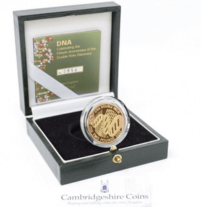 2003 Gold Proof £2 DNA Double Helix Coin Box COA Bullion Double Sovereign - Gold Proof £2 - Cambridgeshire Coins