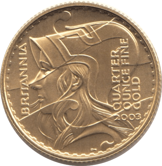 2003 GOLD PROOF £25 1/4 OUNCE BRITANNIA - GOLD BRITANNIAS - Cambridgeshire Coins