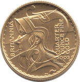 2003 GOLD PROOF £25 1/4 OUNCE BRITANNIA - GOLD BRITANNIAS - Cambridgeshire Coins