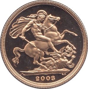 2003 GOLD SOVEREIGN ( PROOF ) - Sovereign - Cambridgeshire Coins