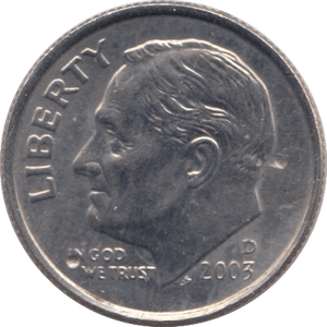 2003 ONE DIME USA - SILVER WORLD COINS - Cambridgeshire Coins