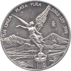 2003 SILVER 1/4 OZ LIBERTAD MEXICO - SILVER WORLD COINS - Cambridgeshire Coins