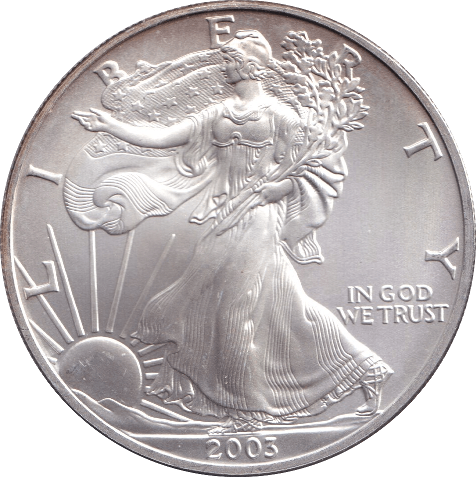 2003 SILVER LIBERTY DOLLAR USA - SILVER WORLD COINS - Cambridgeshire Coins