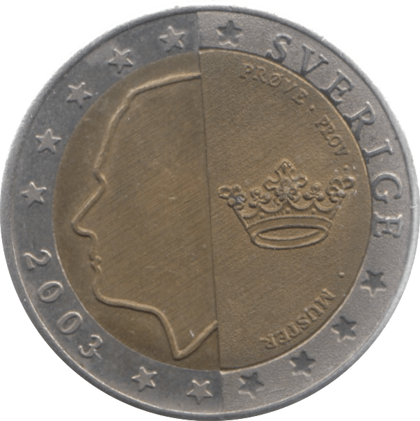 2003 SWEDEN TWO EUROS - WORLD COINS - Cambridgeshire Coins