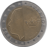 2003 SWEDEN TWO EUROS - WORLD COINS - Cambridgeshire Coins