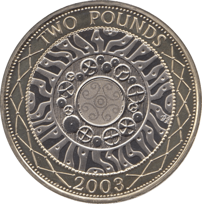 2003 TWO POUND £2 PROOF COIN ADVENT OF TECHNOLOGY SHOULDER OF GIANTS - £2 Proof - Cambridgeshire Coins