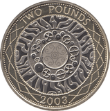 2003 TWO POUND £2 PROOF COIN ADVENT OF TECHNOLOGY SHOULDER OF GIANTS - £2 Proof - Cambridgeshire Coins
