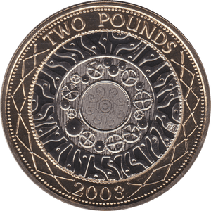 2003 TWO POUND £2 SHOULDERS GIANTS BRILLIANT UNCIRCULATED BU - £2 BU - Cambridgeshire Coins