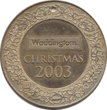 2003 WADDINGTONS CHRISTMAS MEDALLION 4 - MEDALLIONS - Cambridgeshire Coins