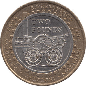 2004 £2 CIRCULATED TREVITHICK STEAM LOCOMOTIVE - £2 CIRCULATED - Cambridgeshire Coins