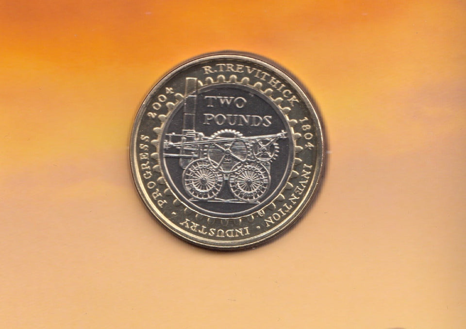 2004 £2 UNCIRCULATED PRESENTATION PACK STEAM LOCOMOTIVE - £2 BU PACK - Cambridgeshire Coins