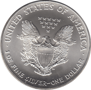 2004 AMERICAN EAGLE SILVER DOLLAR USA - SILVER WORLD COINS - Cambridgeshire Coins