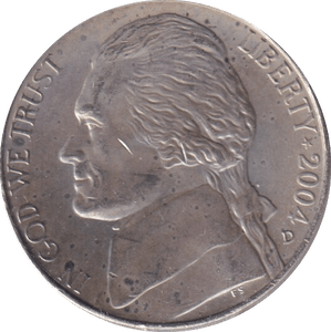 2004 FIVE CENTS USA - WORLD COINS - Cambridgeshire Coins