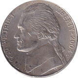 2004 FIVE CENTS USA - WORLD COINS - Cambridgeshire Coins