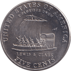 2004 FIVE CENTS USA - WORLD COINS - Cambridgeshire Coins