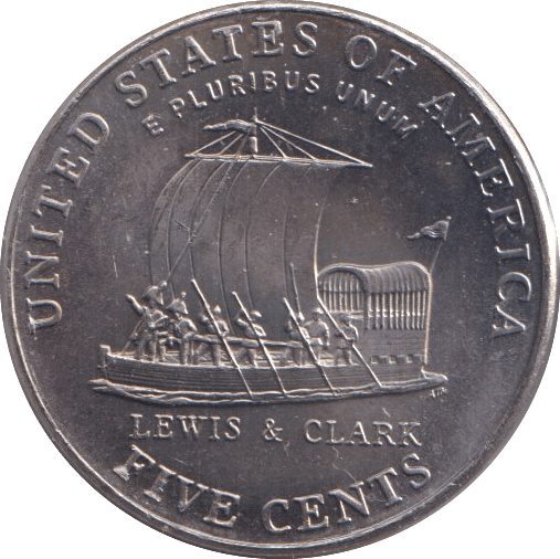 2004 FIVE CENTS USA - WORLD COINS - Cambridgeshire Coins