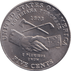 2004 FIVE CENTS USA - WORLD COINS - Cambridgeshire Coins