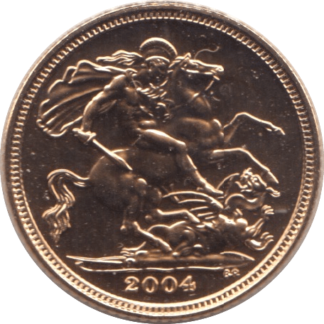 2004 GOLD HALF SOVEREIGN ( BU ) - Half Sovereign - Cambridgeshire Coins