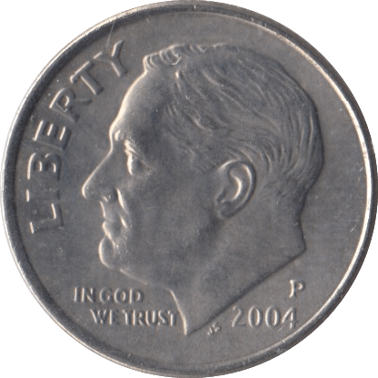 2004 ONE DIME USA PHILADELPHIA MINT - SILVER WORLD COINS - Cambridgeshire Coins