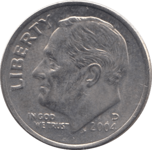 2004 ONE DIME USA - SILVER WORLD COINS - Cambridgeshire Coins