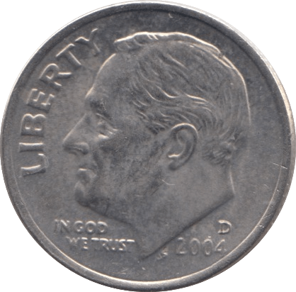 2004 ONE DIME USA - SILVER WORLD COINS - Cambridgeshire Coins