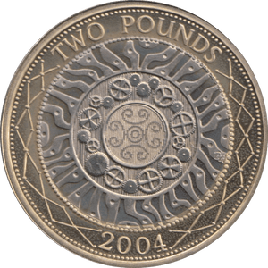 2004 TWO POUND £2 PROOF COIN ADVENT OF TECHNOLOGY SHOULDER OF GIANTS - £2 Proof - Cambridgeshire Coins