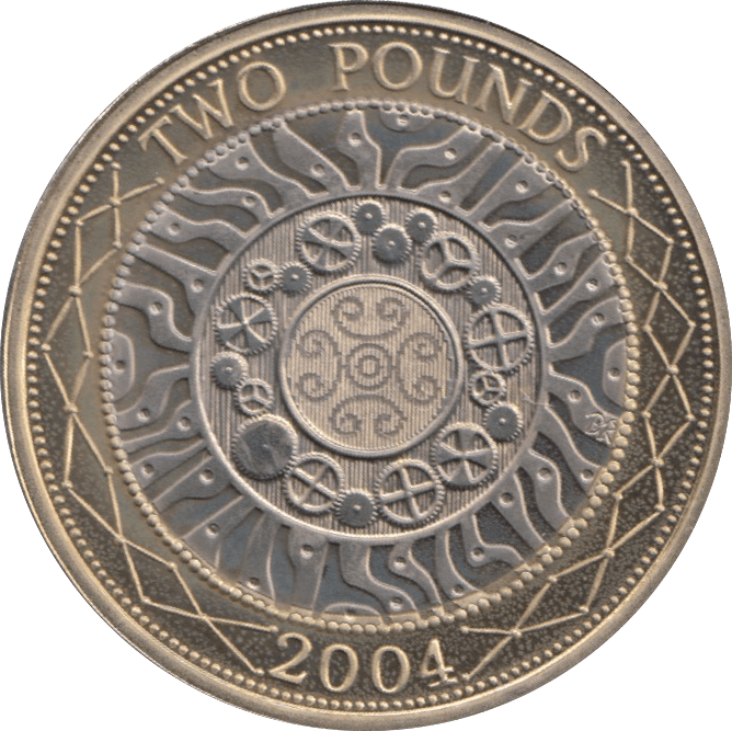 2004 TWO POUND £2 PROOF COIN ADVENT OF TECHNOLOGY SHOULDER OF GIANTS - £2 Proof - Cambridgeshire Coins