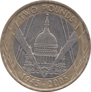 2005 £2 CIRCULATED END OF WW2 - £2 CIRCULATED - Cambridgeshire Coins