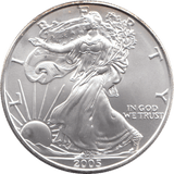 2005 AMERICAN EAGLE SILVER DOLLAR USA - SILVER WORLD COINS - Cambridgeshire Coins
