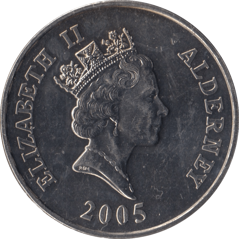 2005 BRILLIANT UNCIRCULATED PRINCE HENRY FIVE POUND COIN ALDERNEY - WORLD COINS - Cambridgeshire Coins