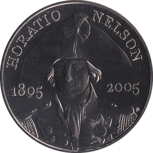 2005 CIRCULATED £5 DEATH OF NELSON COIN - £5 CIRCULATED - Cambridgeshire Coins